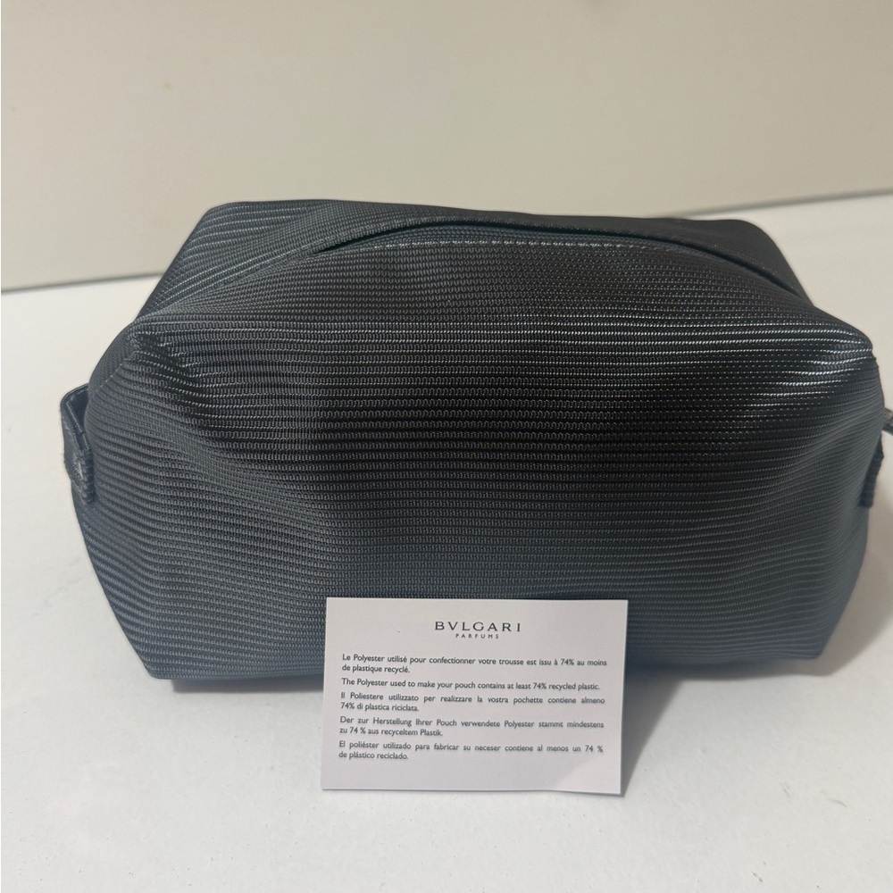 Bulgari Men's Black Toiletry Bag new naver used